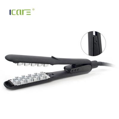 China ICARUS Top Quality New Design Commercial Hair Crimper LED Temperature Display Flat Iron Ceramic Coated Hair Straightener for sale