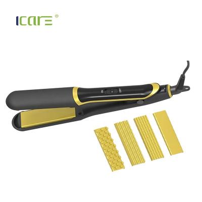 China Hot Sale Household 4 in 1 Ceramic Coated Flat Iron for sale