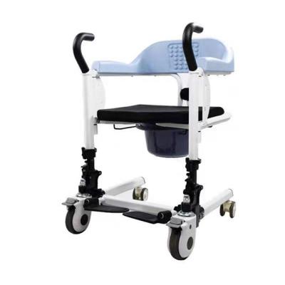 China Smart Lift And Power Off Patient Lift Transfer Chair With Commode Chair for sale