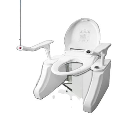 China Smart Lift Up And Down Smart Toilet Lift With Hot Air Drying And Automatically Water Washing Massage For Handicapped for sale