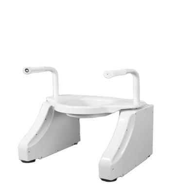 China Smart Lift And Foldable Elderly Commode Chair Easy Electric Toilet Seat Automatic Swallow for sale