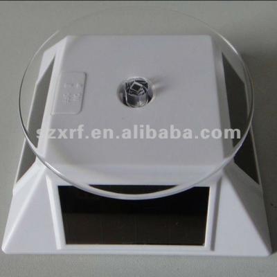 China Shel: ABS plastic; Tray: New XRF Acrylic Solar Rotating Turntable Acrylic Display Stand for sale