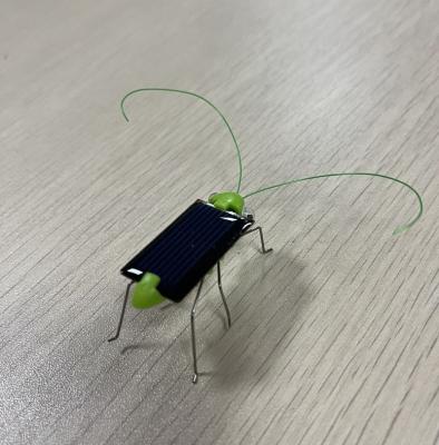 China ABS mini solar grasshopper /solar toy/educational toy for kids for sale