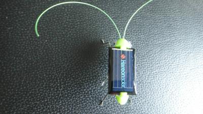 China Novel ABS Metal Grasshopper Solar Powered Toy For Education, For Fun for sale