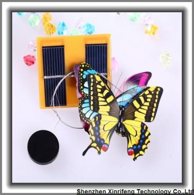 China ABS Triple Solar Powered Floating Flying Butterflies For Garden Plants Flowers Decoration for sale