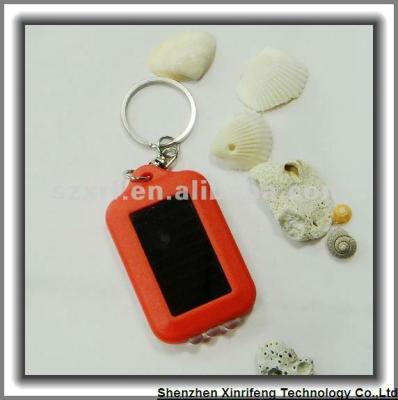 China ABS plastic solar key chain, solar promotional gift, LED solar key chain for sale