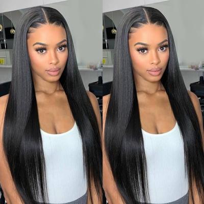 China Body Wave Jarin 4x4 Straight Lace Wigs Human Hair Hd Transparent Swiss Lace Wig Long Natural Brazilian Pre Plucked Hair For Women for sale