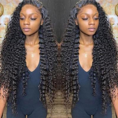 China Jarin Deep Wave 13x4 4x4 5x5 6x6 Body Wave Lace Front Wigs 40 In Full Lace Long Hair Cheap Virgin Brazilian Raw Wig For Women for sale