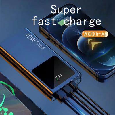 China 22.5W Fast Charge LED Display Power Bank with 30000mAh High Capacity and Universal Socket for sale