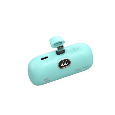 中国 PD USB Type C Fast Charging Power Banks Travel Capsule Small Portable 20W 5000mAh 販売のため