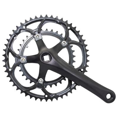 China Road Bikes Jiankun Square Steel Tapered Road Bicycle Parts 113mm / M8 Crankset With 170mm Arm for sale