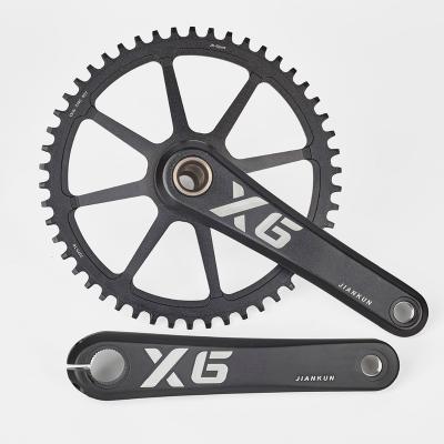 China Mountain Bikes Stable Quality 1x11S Bike Aluminum Crankset Road Bicycle Crankset 44T/46T/48T/50T for sale