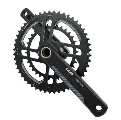 China One Piece Road Bicycle Manufacturer Reduce Weight Full CNC Compact 39/53t 165mm 41BCD 11s Road Bicycle Crankset for sale