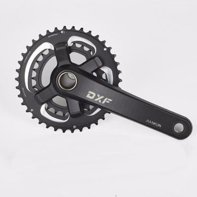 China Mountain Bikes Direct Mount Ring 26/38T Hollowtech 96/64mm BCD Aluminum Alloy 2x11Speed ​​MTB Double Chain Bike Crankset With Bottom Bracket for sale