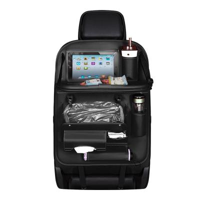 China 2021 Hot Sale Luxury Car Backseat Organizer PU Leathercar Popular Hanging Organizer Dustproof Waterproof Car Backseat Organizer Popular for sale