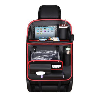 China Factory Directly Car Backseat Waterproof Dustproof Organizer With Cloth Case Car Storage Bag Box Backseat Hanging Auto Organizer for sale