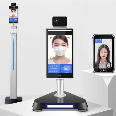 China All-in-one recognitions Terminalface RESET 8 inch face recognition and temperature measurement for sale