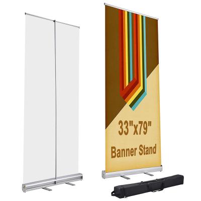 China Advertising Paper Custom Advertising Roll Up Banner Printing Vertical Display Stand for sale