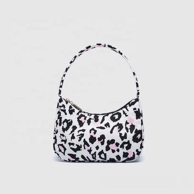 China Causal Handbags Women Handbags Leopard Style Zebra Canvas Hobos Bags Preppy Cute Light Pink Ladies Girls Handbags for sale