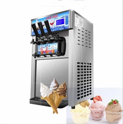 China Commercial Snack Factory High Capacity Ice Cream Machine Table Top Soft Serve Ice Cream Machine On Sale for sale