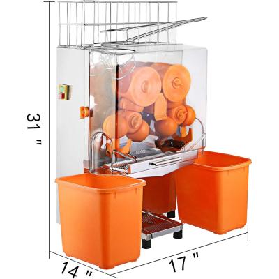 China Commercial Orange Juice Machine High Juice Yield Safety Cut Off Switch 4 to 7 Glasses Per Minute for sale