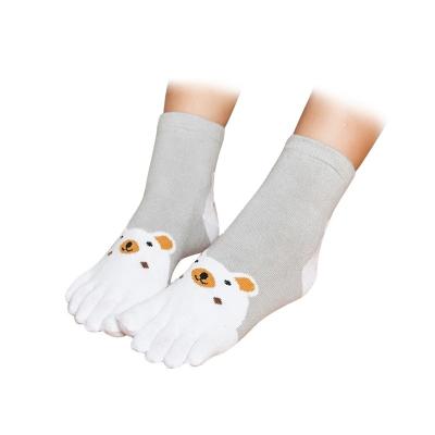 China KT2- I0252 Anti-Foul Baby Kids Yoga Toe Socks Kids Five Finger Socks for sale