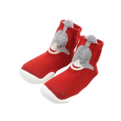 China KT2- I079 Baby Anti-skid Socks With Sole Baby Rubber Socks With Soles Kids Socks Rubber Shoes for sale