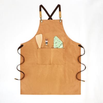 China Eco-Friendly Large Size Multifunctional Durable Canvas Apron For Bartender for sale