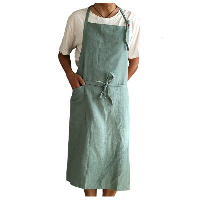 China Canvas Apron Custom Logo Eco - Friendly Household AZO Free Free Simple Pure for sale