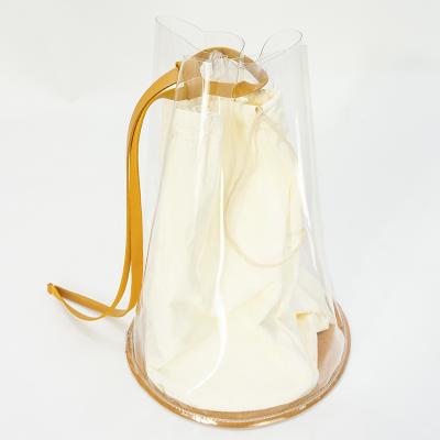 China Lady PU PVC handbag tyvek drawstring paper bag lady interior elegant shopping handbag with Dupont paper bag for sale