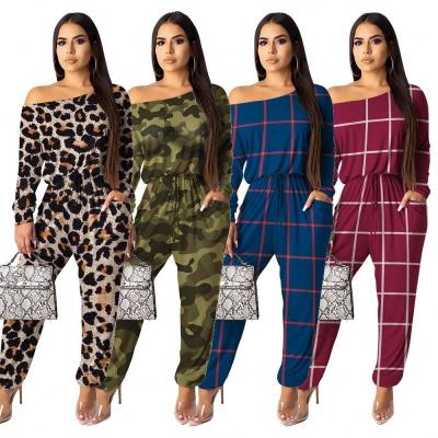 China Y258 viable fashion new design jumpsuits and rompers mujer multicolored printed jumpsuit for sale