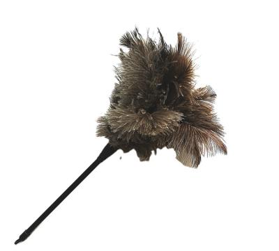 China Decorations Best Selling Finely Processed Vintage Washable 36cm Grey Ostrich Feather Duster for sale