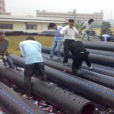 China Drainage hdpe water pipe sdr17 polyurethane water pipe underground water pipe pn10 for sale