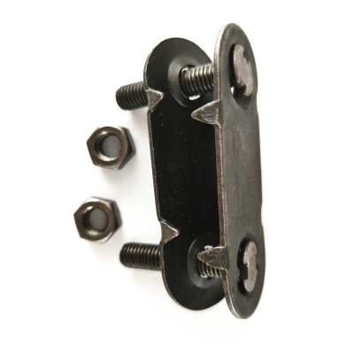 China Belt flxing 2.5 Inch Belt Clasp Fastener Rubber Flat Stud Belt Clip Conveyor Belt Clips for sale