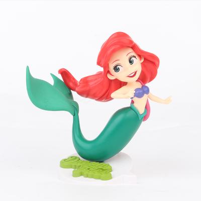 China Plastic Cartoon Toy 15cm PVC Mermaid Princess Action Figure Doll Toy For Cake Decoration for sale