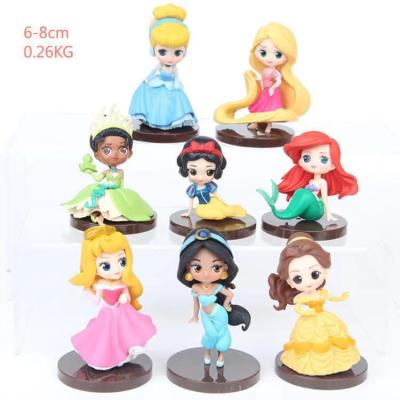 China Cartoon Toy 8pcs/set Mermaid Rincess Action Number PVC Toy Cake Topper Amazon Ebay Online Supply for sale