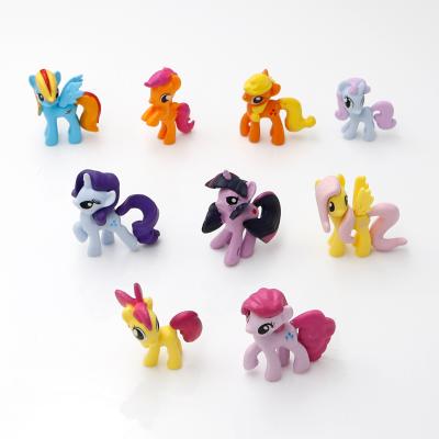 China Cartoon Toy PVC Anime Toy Horse Figure Vinyl Action Number Toys Gift For Girls for sale