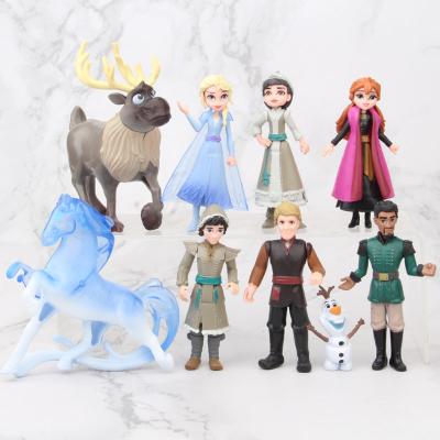 China Cartoon Toy Hot Selling Frozen Doll Elsa Figure Doll Anna Action Number PVC Toys For For Sale for sale