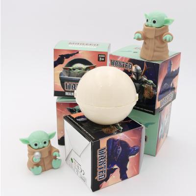 China Cartoon Toy 6.5-7.5cm Blinded Box Baby Kid Yoda Vinyl Doll Action Number Toys for sale