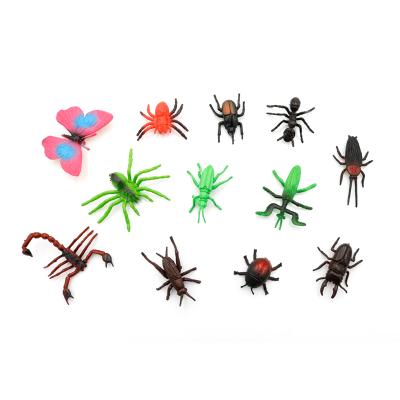 China Cheap PVC Bulk Animal Toy For Capsule Vending Machine PVC Animal Toy Mini Plastic Realistic Insect Toys For Sale for sale