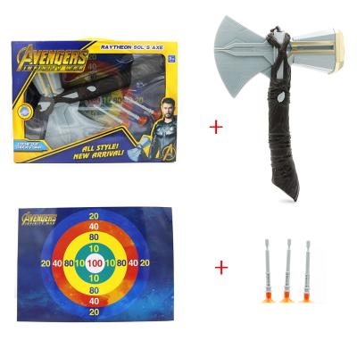 China Cartoon Toy Temblor Superhero Ax Toy With Healthy Ax Functional Plastic Toy Battle Ax For Boys for sale