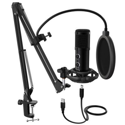 China Newest USB microphone Fifine T058B condenser PC microphone youtube microphones hot selling studio MIC recording microphone for sale