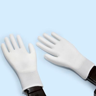 China PU Palm Fit Good Quality Cheap 13g Polyester Knitted PU Palm Fit Coated Wear Safety Hand Working Gloves Anti-Slip for sale