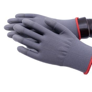 China Anti Static Anti Static ESD Gloves PU Fingertip Anti Slip Coating For PC Computer Electronic Repair Works for sale