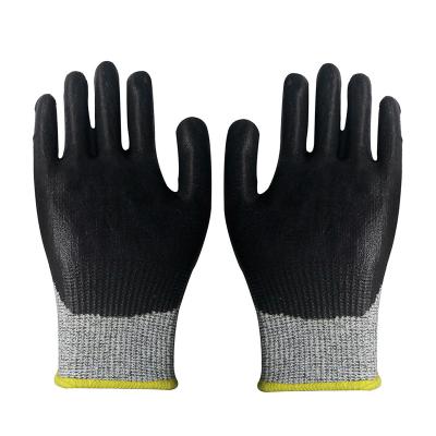 China Wear-Resistant and Oil-Resistant Cut-Resistant Gloves Level 5 Anti-Cut Hand Protection Nitrile Coating Work Safety Cut Resistant Glove for sale