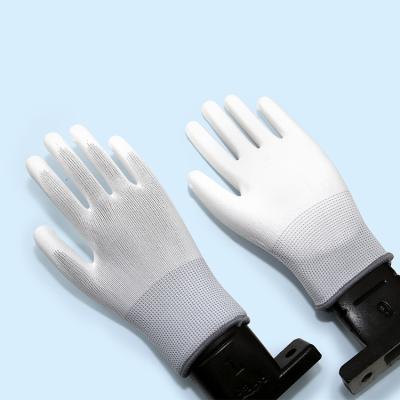 China Factory Wholesale Mechanic PU Palm Fit Unisex Gloves 13gauge Polyester Palm Fit Working Knitting Coating For Work Safety for sale