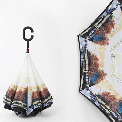 China Custom Inverted Umbrella Design Custom Inverted Umbrella Traditional Wholesale Supplier With Small MOQ Inverted Umbrella By Reverse for sale