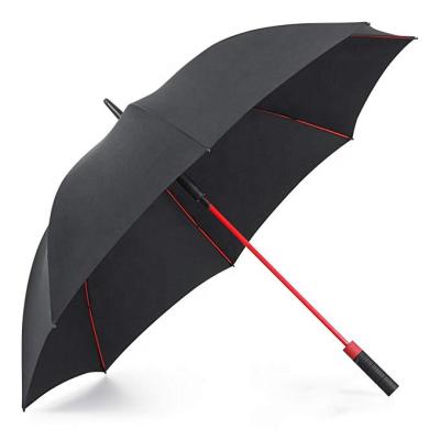 China Golf Umbrellla Storm Umbrella Good Quality Unbreakable Extra Long Shaft Golf Umbrella With Colorful Fiberglass Frame for sale