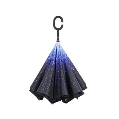 China Traditional Starfish Umbrella Reverse Upside Down Inverted Umbrella Stock Ready To Ship for sale