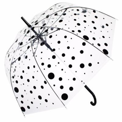 China Clear Transparent Umbrella Traditional Wedding Straight Umbrella Dome for sale